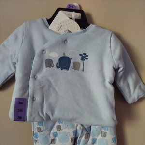 Brand new Absorba brand boys 3 month winter shirt and pants set